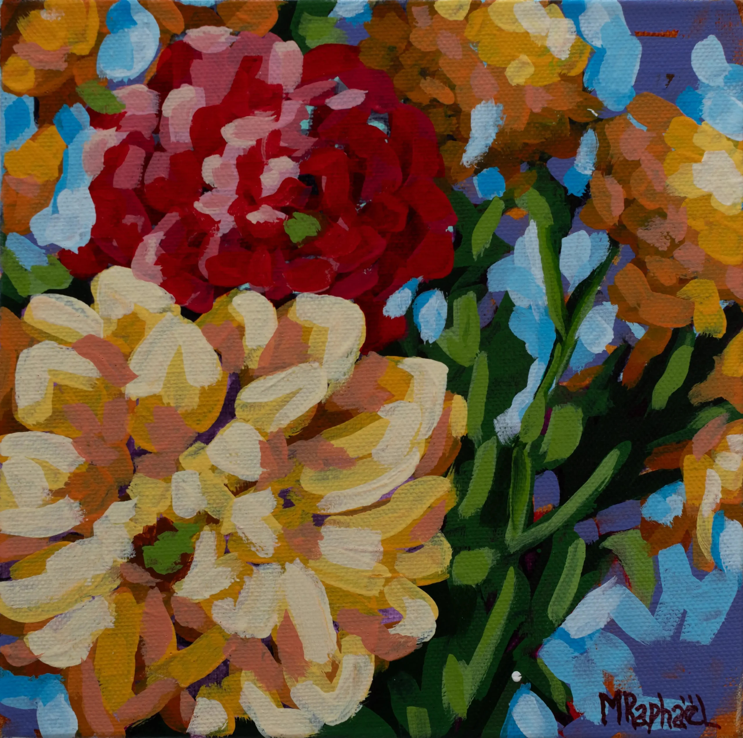 28-Zinnia bouquet